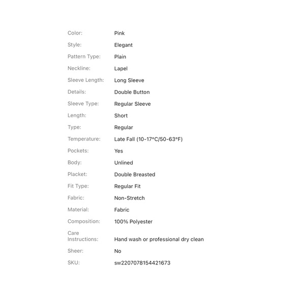 NWOT Loness peacoat - Picture 6 of 6